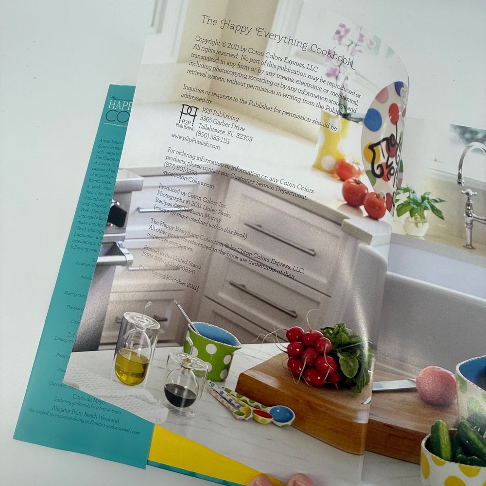 The Happy Everything Cookbook by Coton‎ Colors Recipes and Menus - Picture 4 of 13